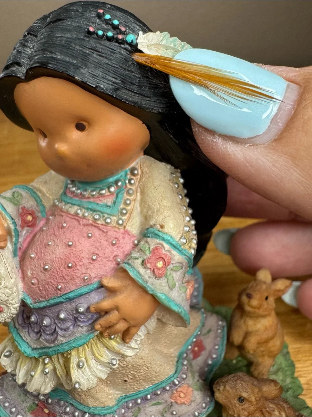 Friends of the Feather Enesco #876453 Love is Patient Expecting Native American
